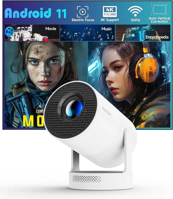2 in 1 Outdoor 4K Mini Projector & 3D Game Controller - Game Lens